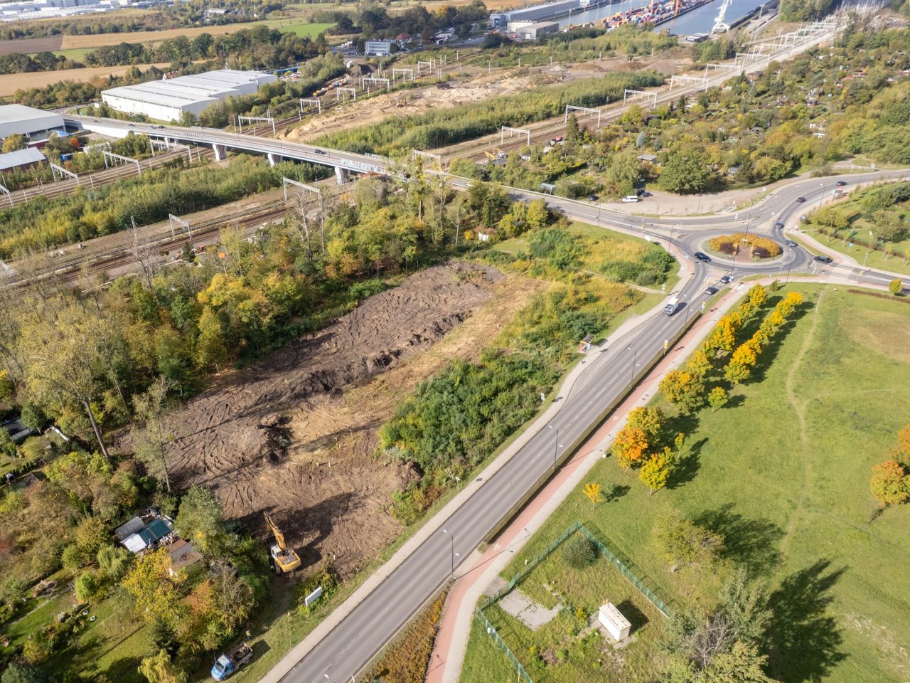 Węzeł Gliwice-Kopernik - ruszyły prace budowlane w terenie