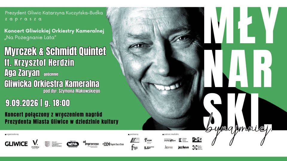 Muzyczne pożegnanie lata w Gliwicach: Młynarski w jazzowej odsłonie
