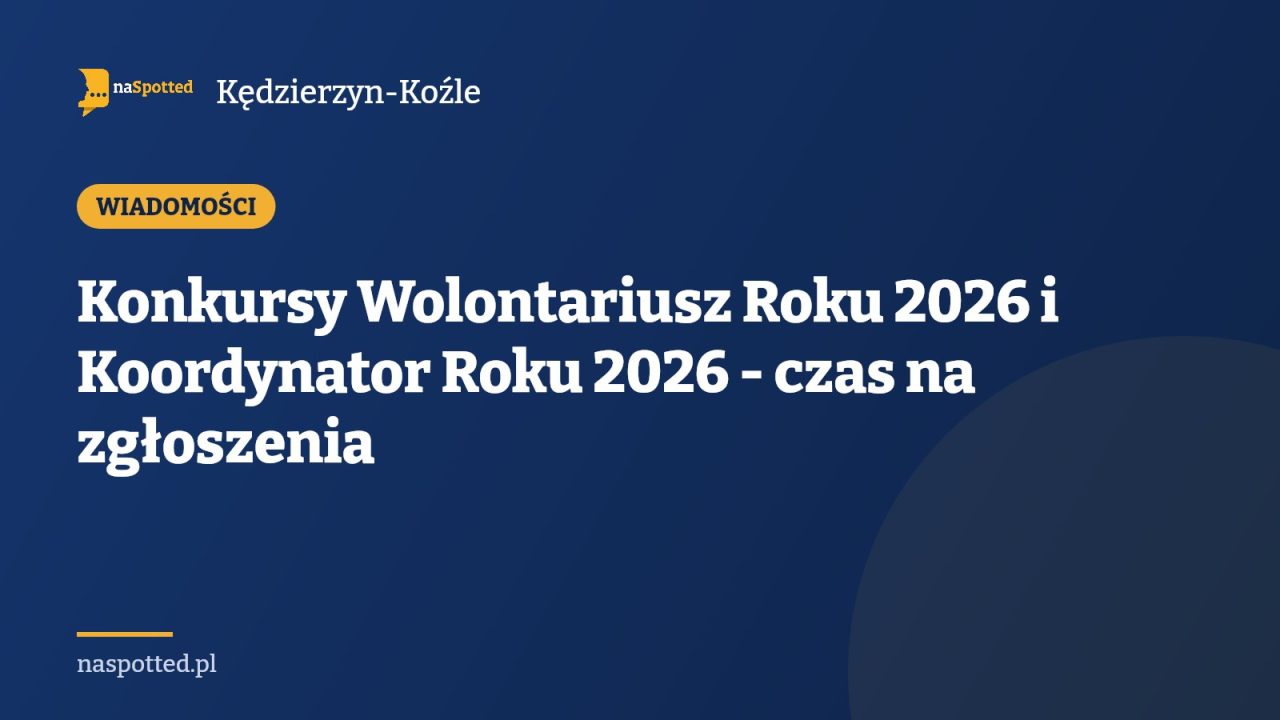 Konkursy Wolontariusz Roku 2026 i Koordynator Roku 2026 - czas na zgłoszenia