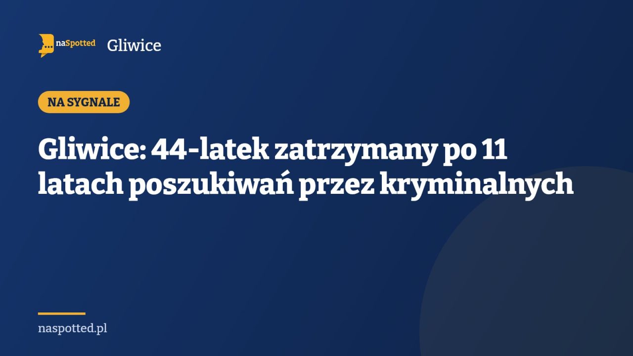 Gliwice: 44-latek zatrzymany po 11 latach poszukiwań przez kryminalnych