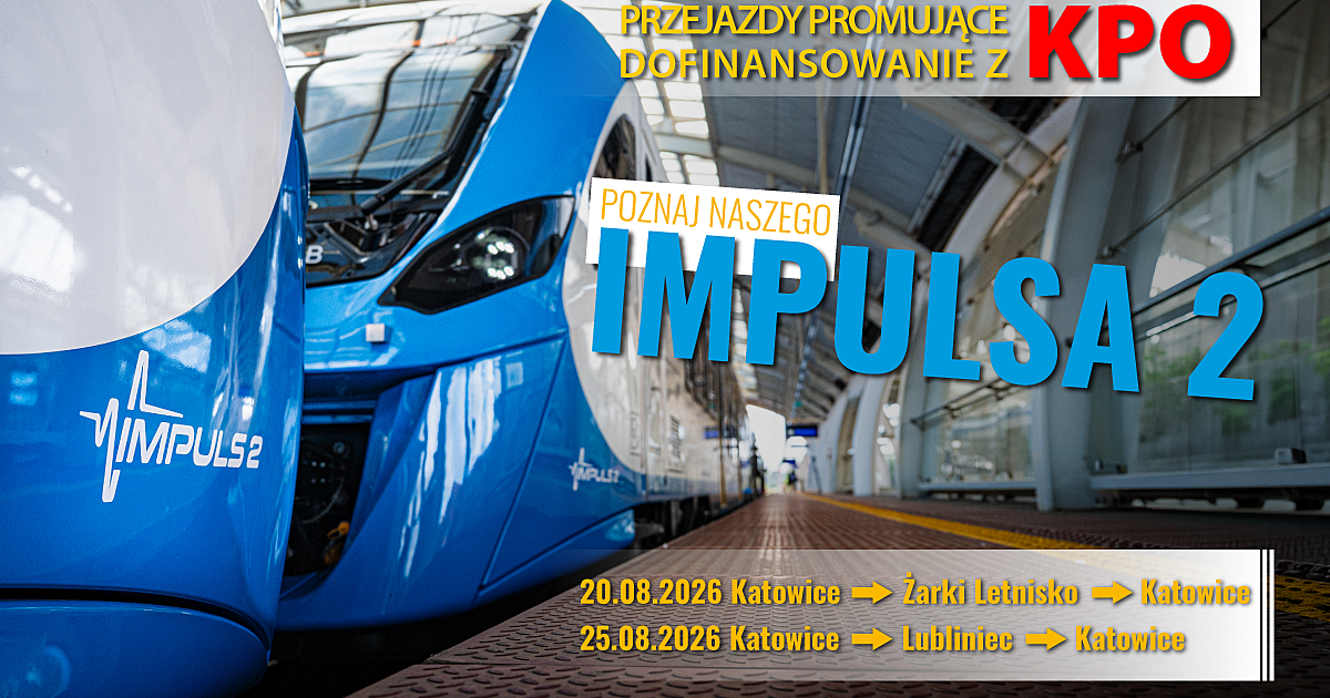 Koleje Śląskie zapraszają na darmowe przejazdy nowoczesnymi pociągami Impuls 2