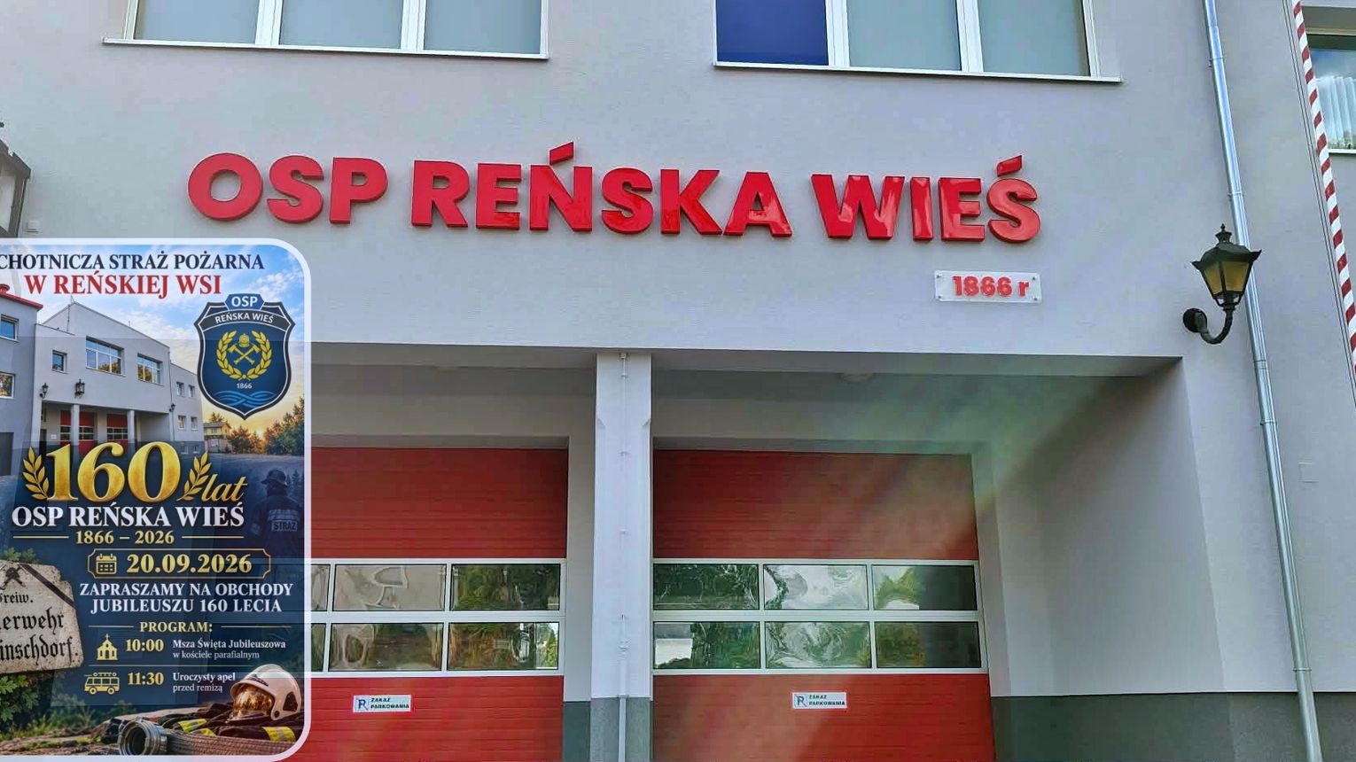 Jubileusz 160-lecia OSP w Reńskiej Wsi: Strażacy zapraszają na uroczystości