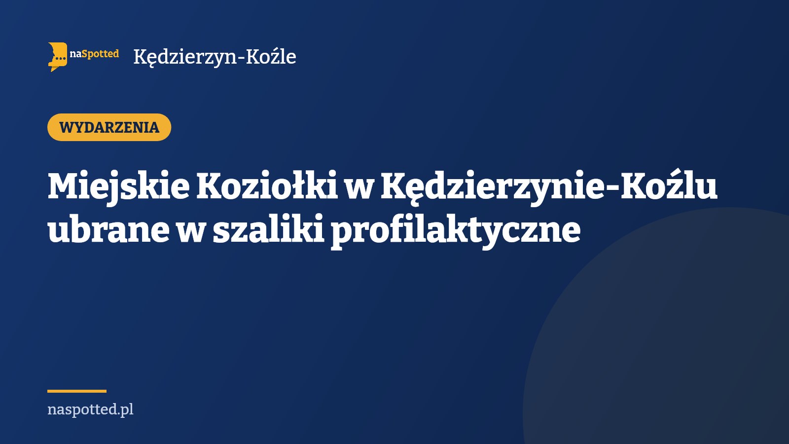 Miejskie Koziołki w Kędzierzynie-Koźlu ubrane w szaliki profilaktyczne