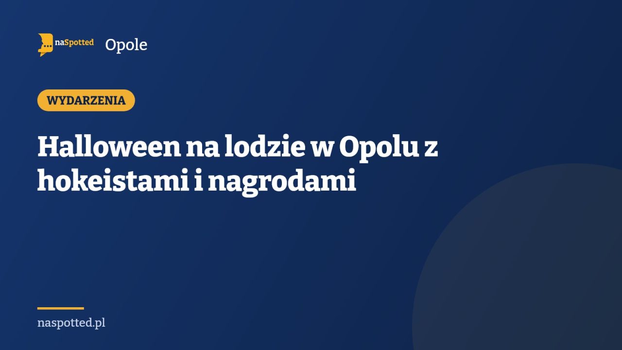 Halloween na lodzie w Opolu z hokeistami i nagrodami