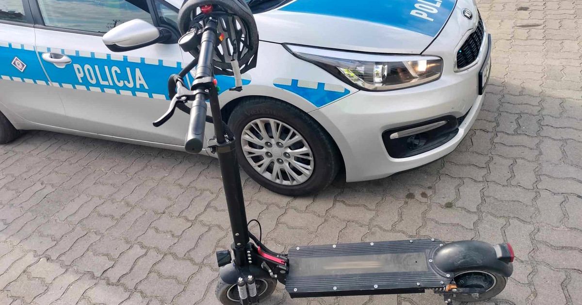 Dziergowice: 15-latek ranny po wypadku na hulajnodze. Pojazd rozwijał prędkość do 70 km/h