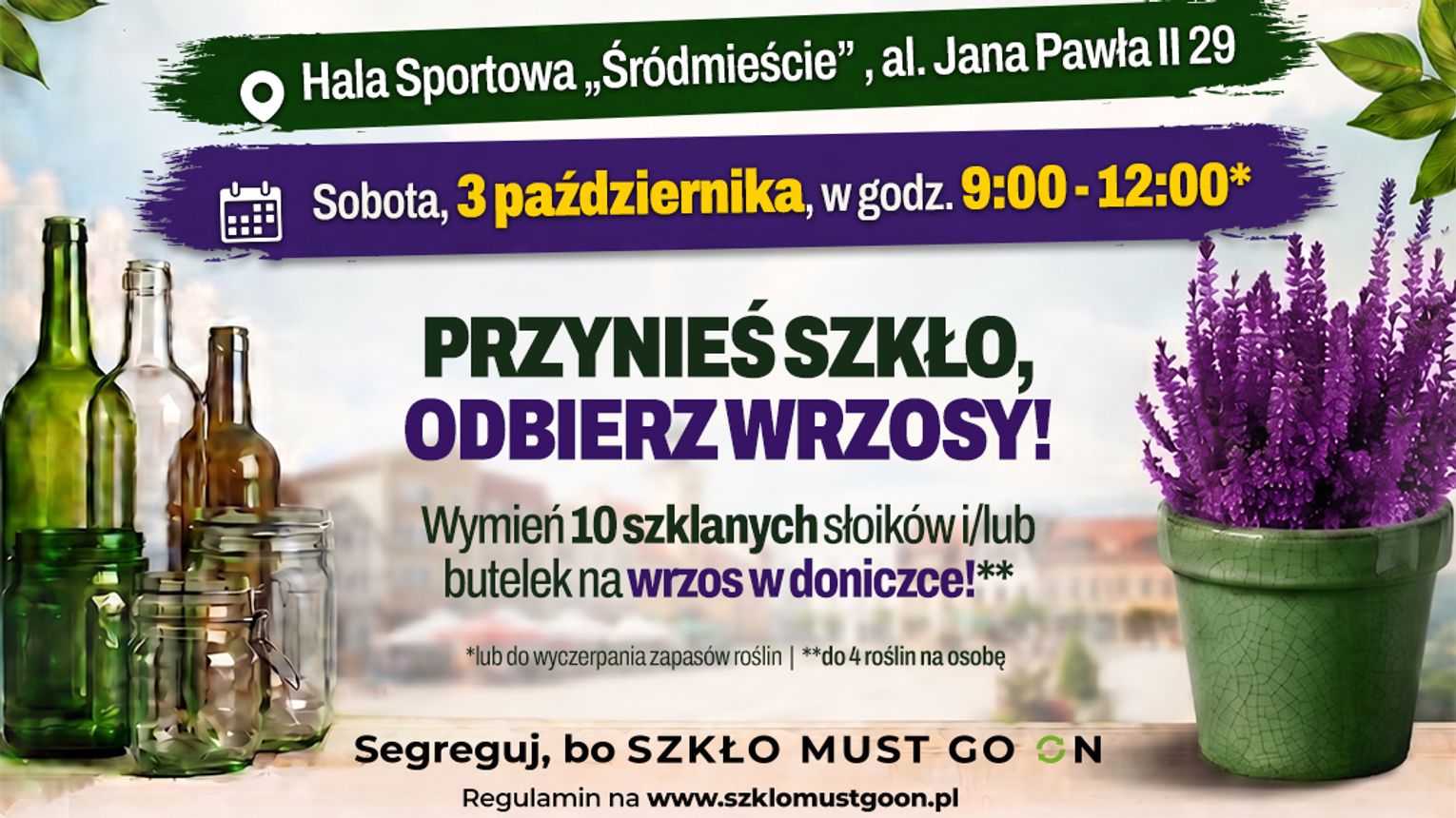 Kędzierzyn-Koźle: Wymień niepotrzebne szkło na wrzosy