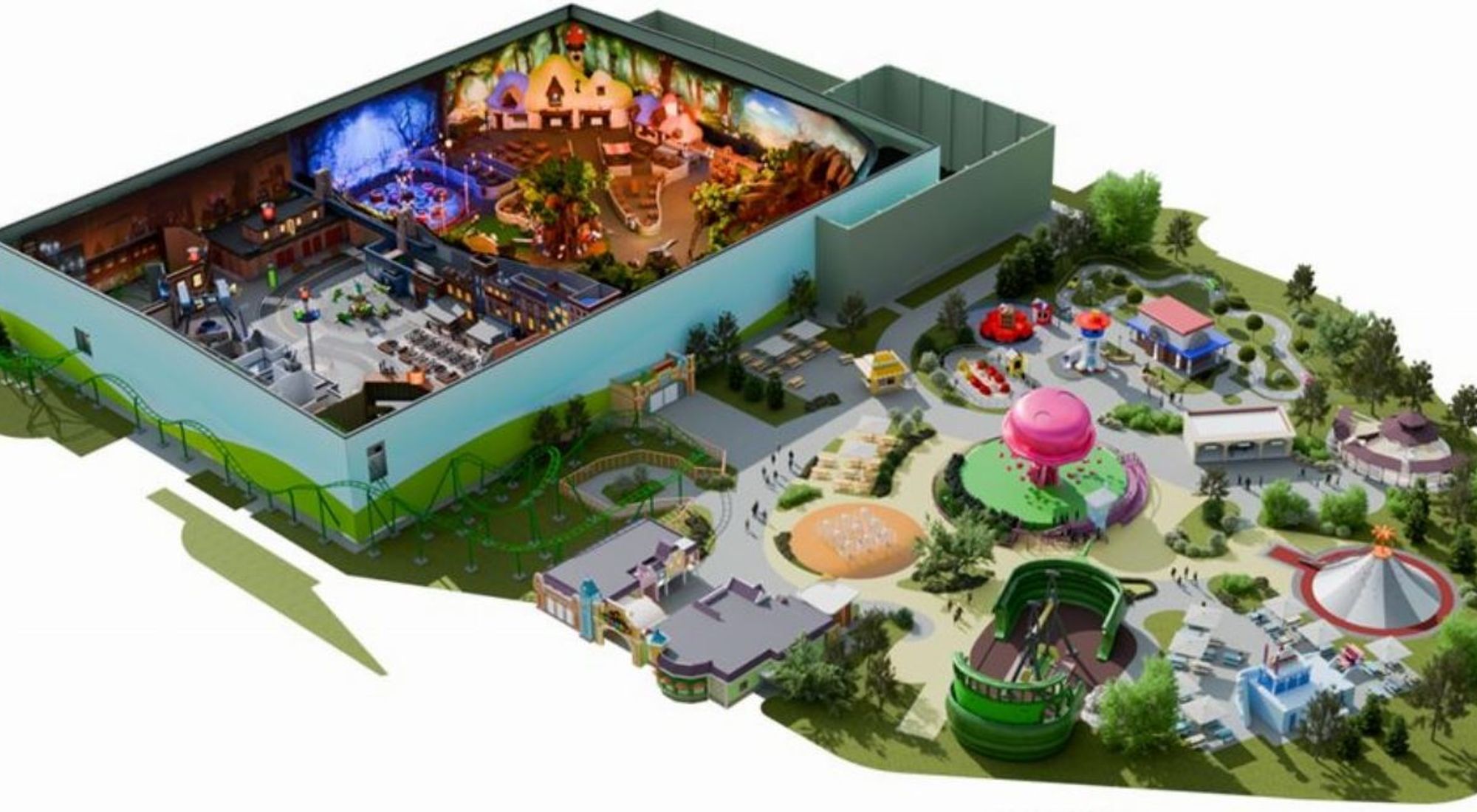 Budowa Episodia Theme Park w Gliwicach na półmetku. Inwestycja warta ponad 50 mln euro