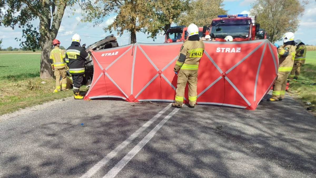 Tragiczny wypadek na trasie Biestrzykowice - Świerczów. Nie żyje kierowca