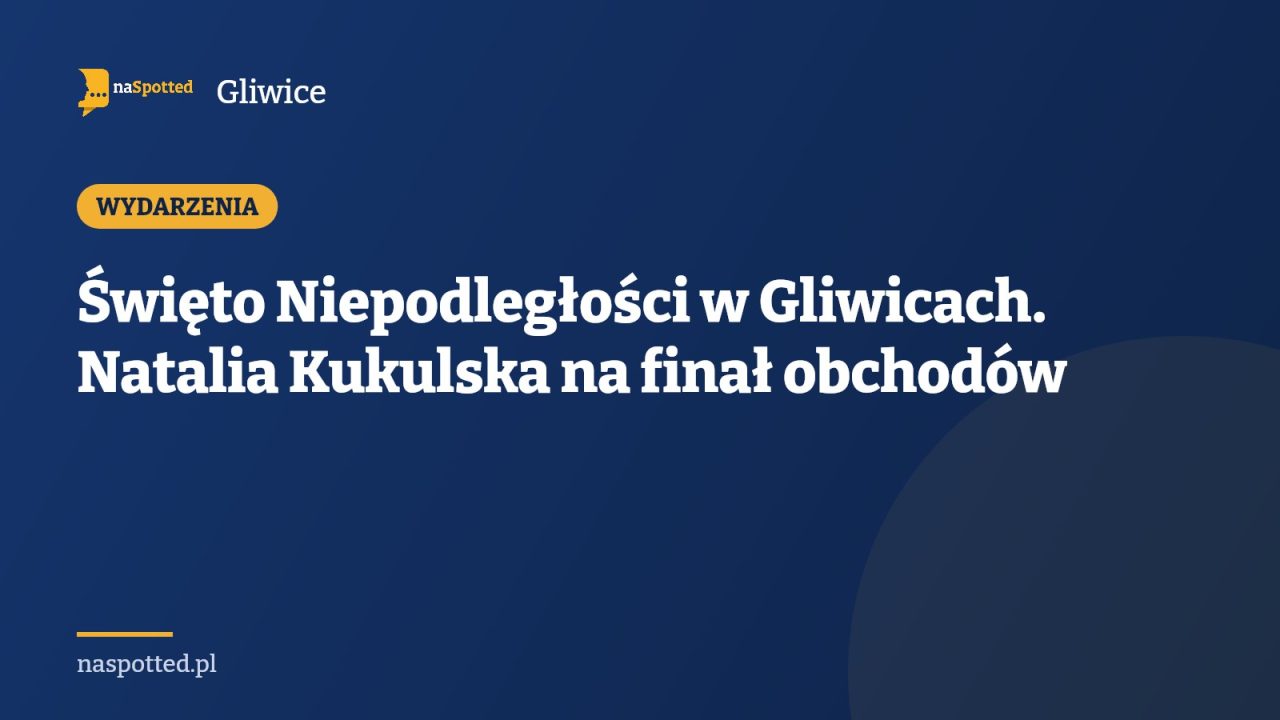 Święto Niepodległości w Gliwicach. Natalia Kukulska na finał obchodów