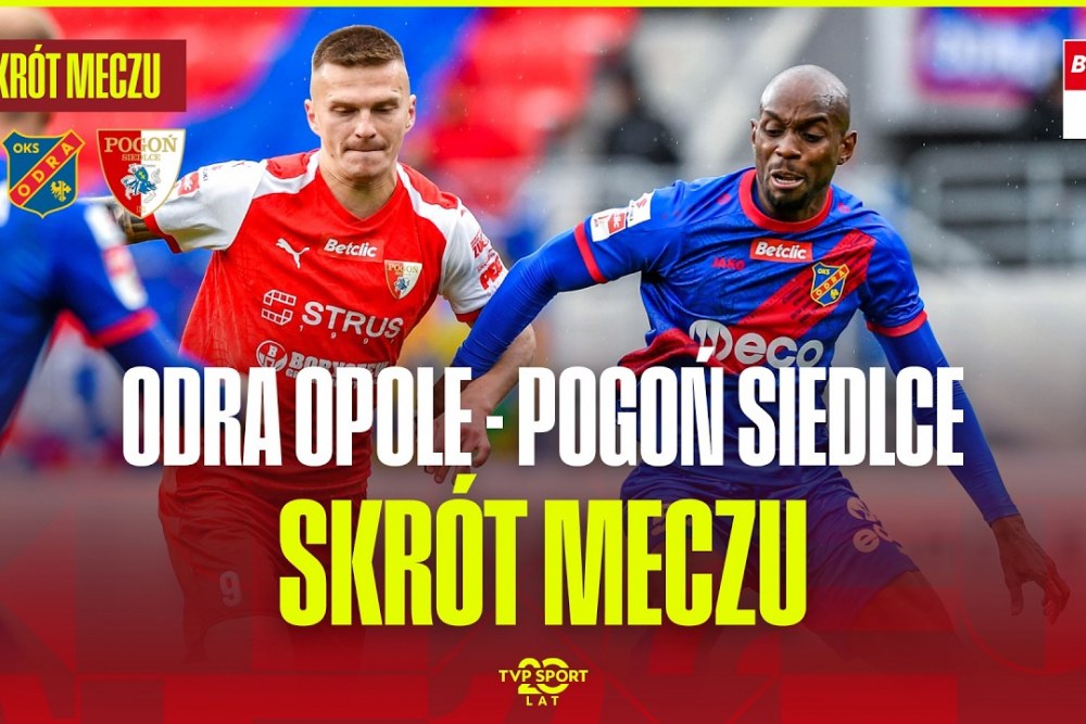 Odra Opole - Pogoń Siedlce 0-1. Skrót meczu i bramki