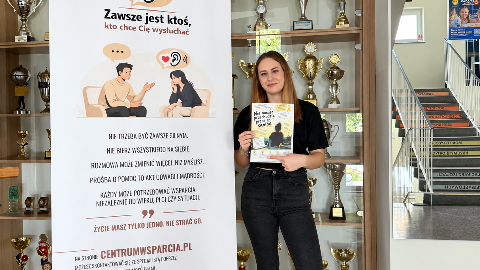 Ważna inicjatywa w ZS nr 1 w Kędzierzynie-Koźlu: „Nie musisz przechodzić przez to sam”