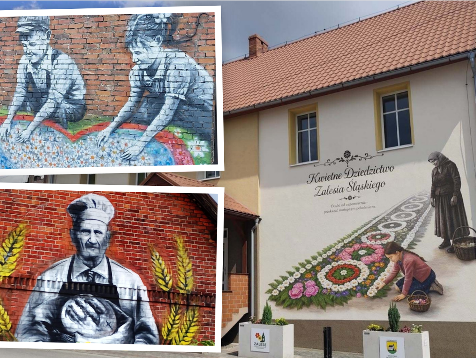 Tradycja na murach: Zalesie Śląskie z nowymi muralami
