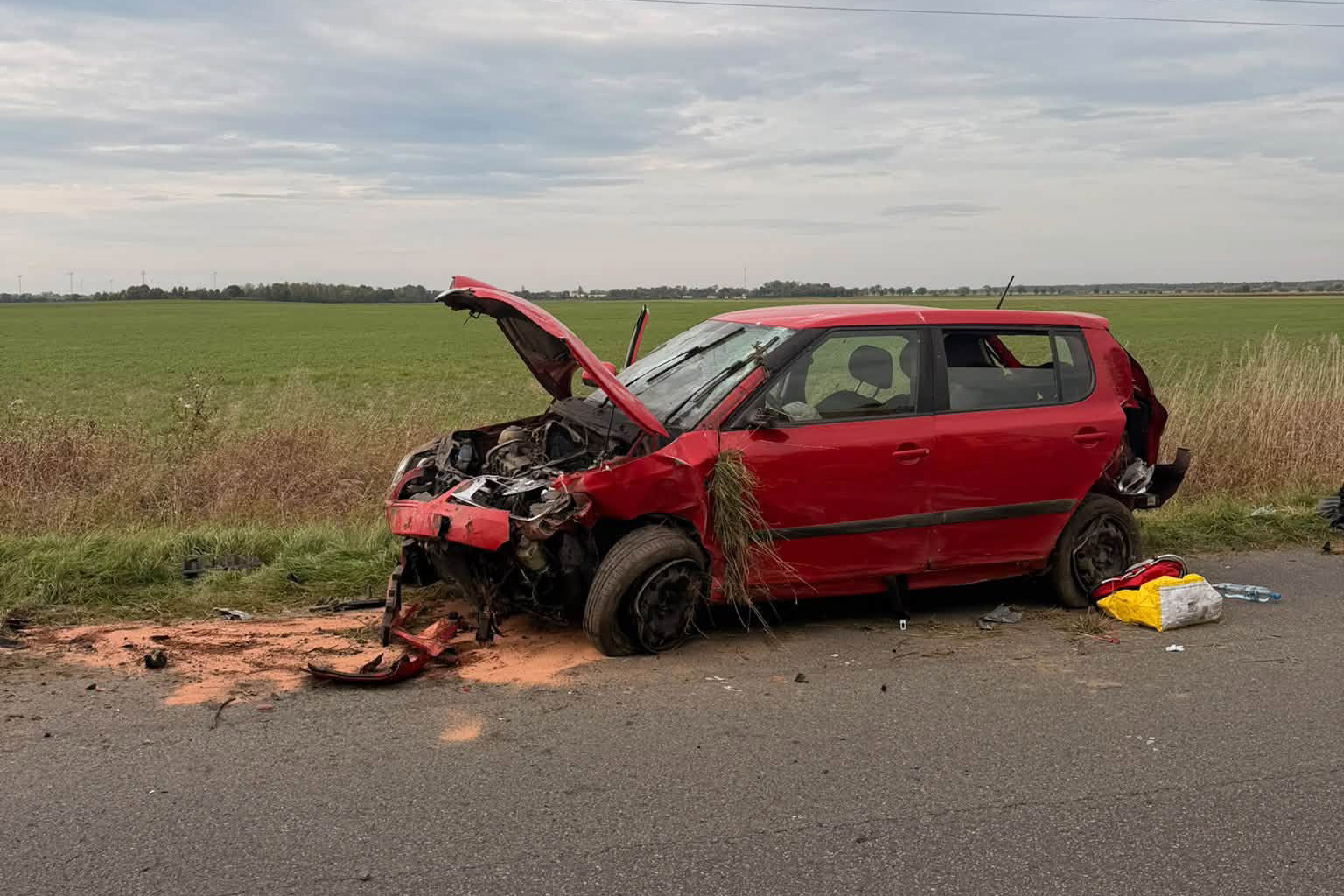 Wypadek na trasie Namysłów-Objazda. 18-letnia kierująca w szpitalu