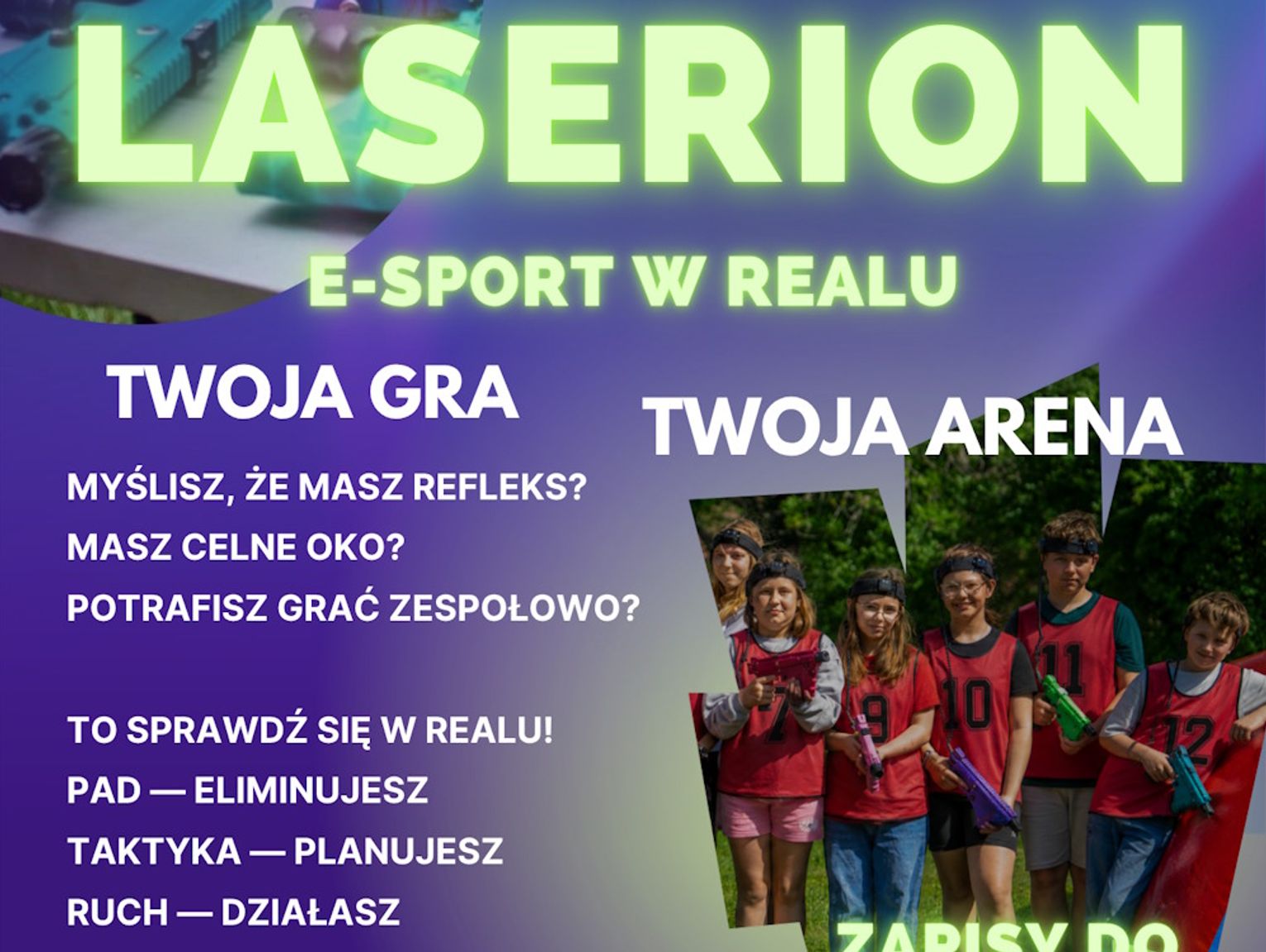 Szkolna liga Laserion w Kędzierzynie-Koźlu. Trwają zapisy