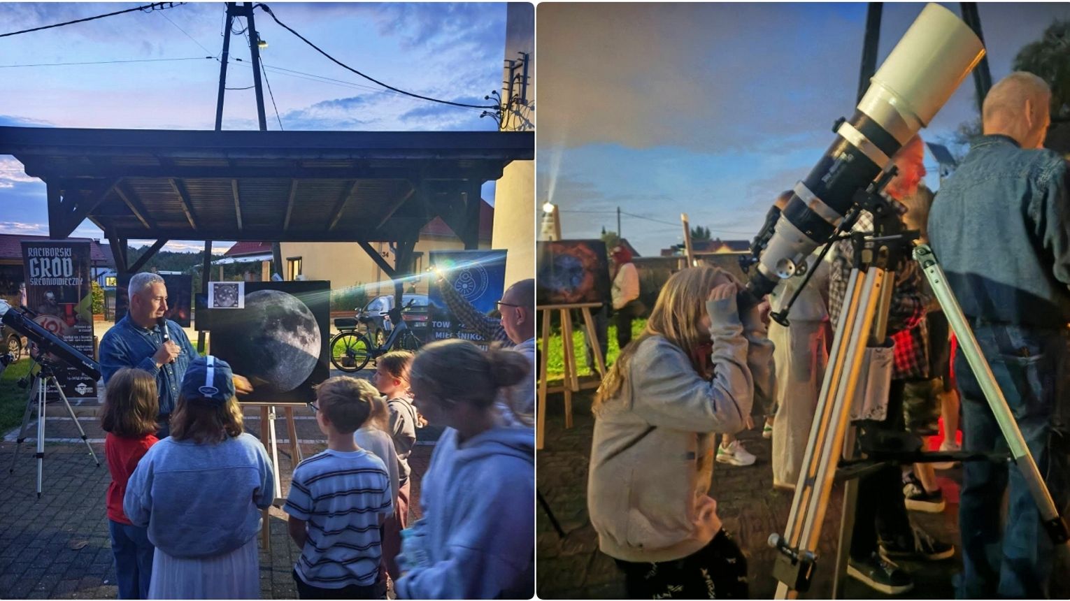 Nocne obserwacje nieba w Bierawie: mieszkańcy odkrywali tajemnice kosmosu