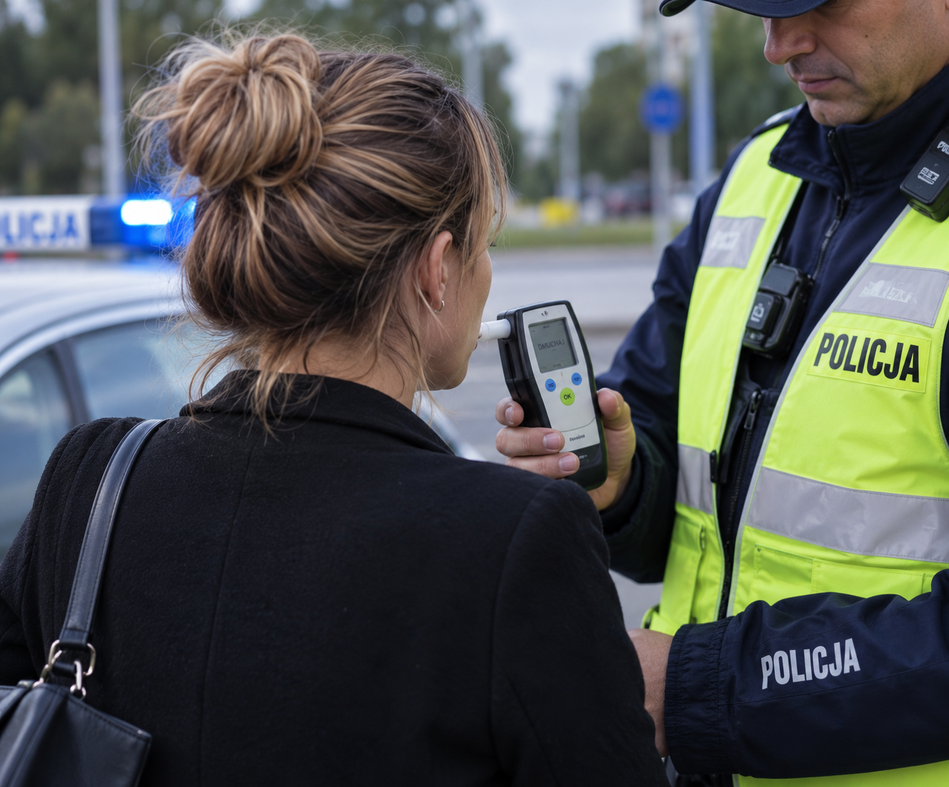 Pijana kierująca zatrzymana w Knurowie. Miała blisko 4 promile