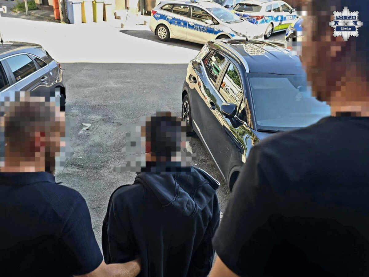 Gliwice: Złodzieje sami padli ofiarą rozboju. Policja zatrzymała sprawców