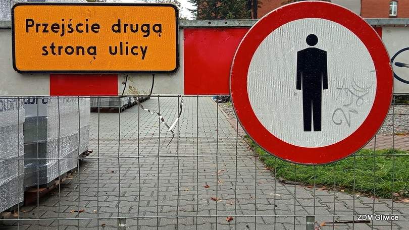 Utrudnienia na ulicach Daszyńskiego i Pocztowej w Gliwicach od 26 października