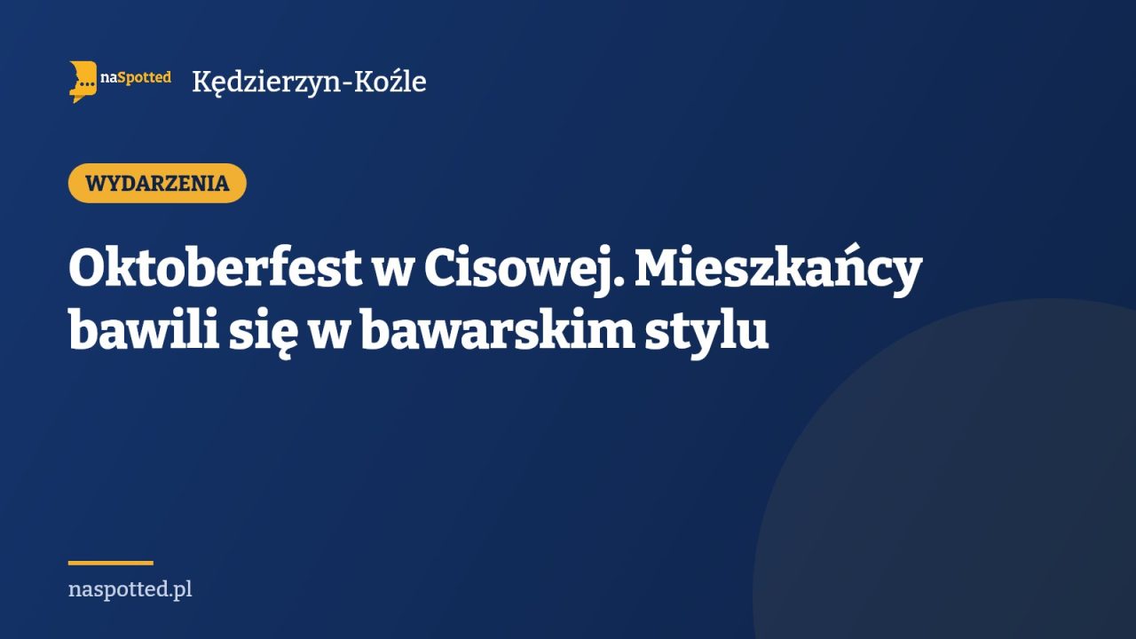 Oktoberfest w Cisowej. Mieszkańcy bawili się w bawarskim stylu