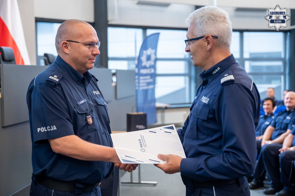 Sukces policjanta z Pyskowic w wojewódzkim konkursie