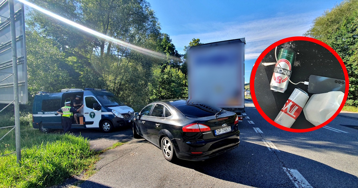 Pijany kierowca ciężarówki wpadł w ręce służb. Miał fałszywe prawo jazdy