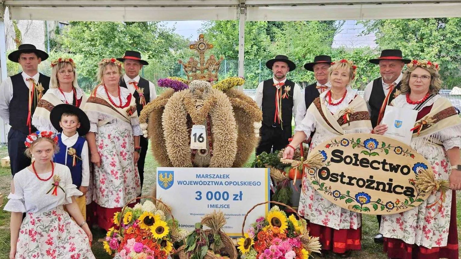 Wielki sukces Ostrożnicy w Opolskim Konkursie Koron Dożynkowych 2026