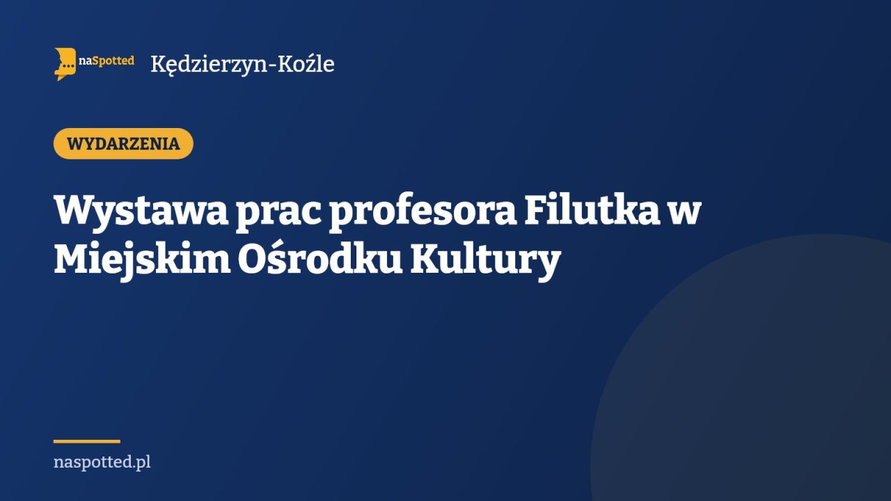 Wystawa prac profesora Filutka w Miejskim Ośrodku Kultury