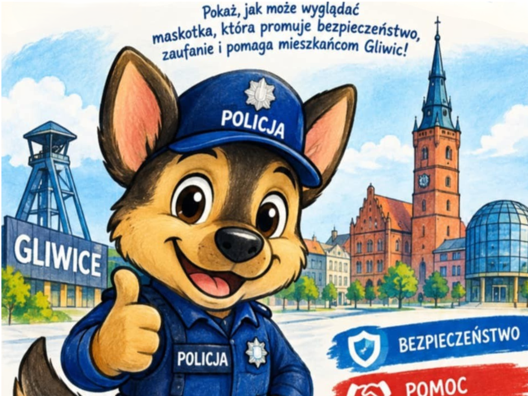 Gliwice: Uczniowie zaprojektują maskotkę dla miejscowej policji