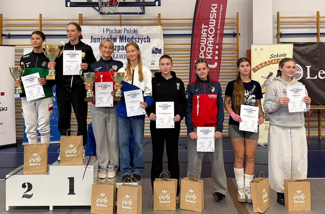 Sukces szermierzy Piasta Gliwice na Pucharze Polski w Skawinie