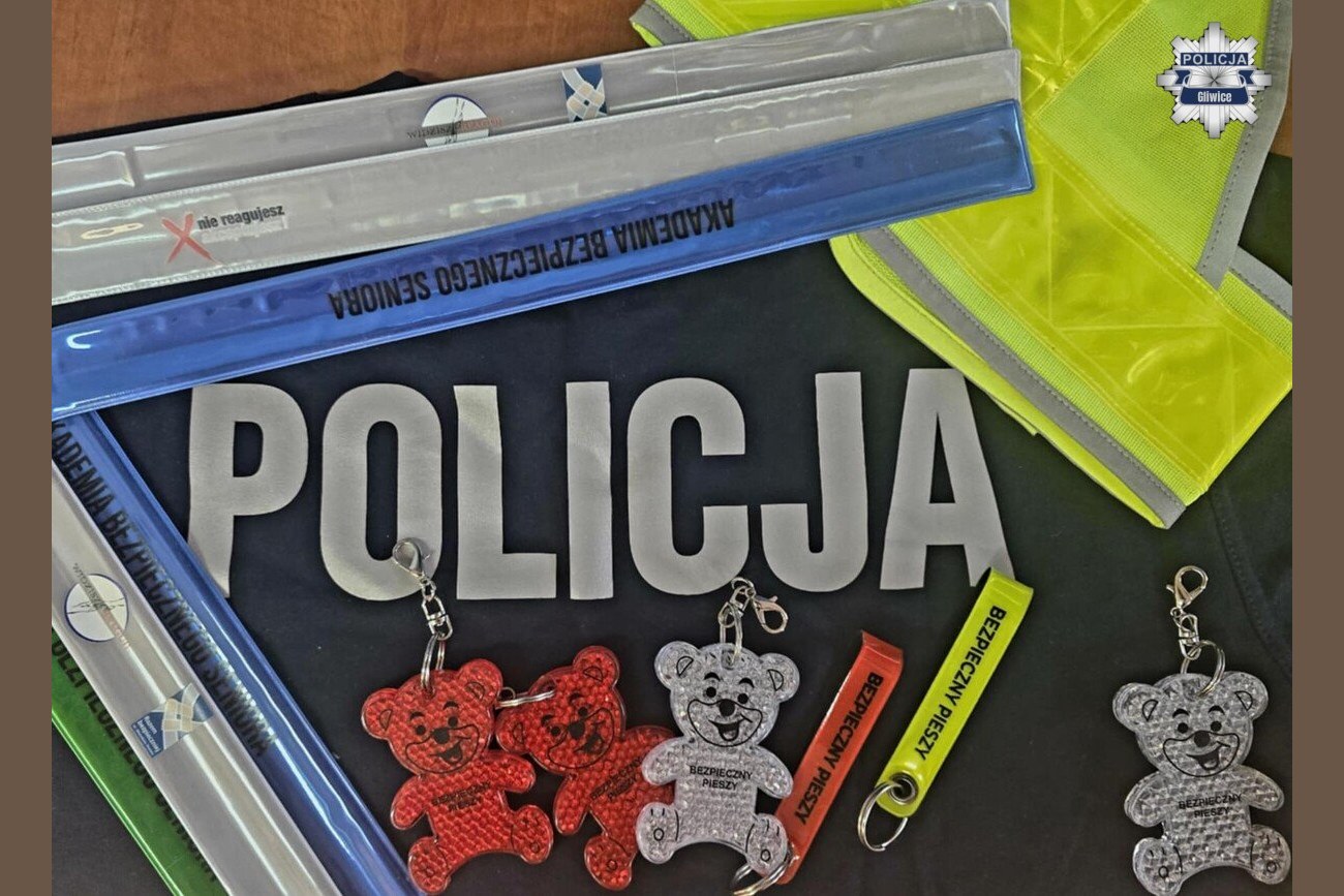 Gliwice: Policyjny Dzień Odblasków. Funkcjonariusze apelują o rozwagę