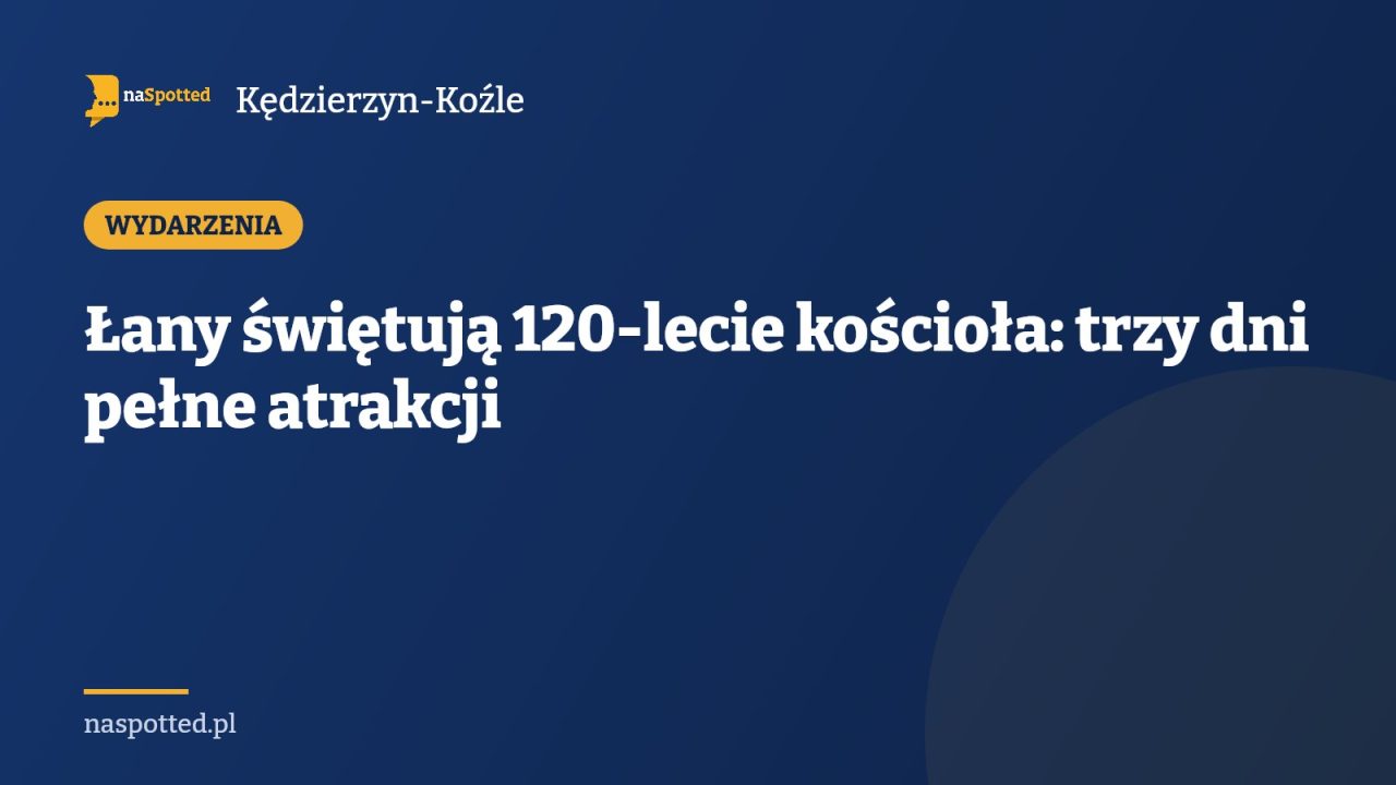 Łany świętują 120-lecie kościoła: trzy dni pełne atrakcji