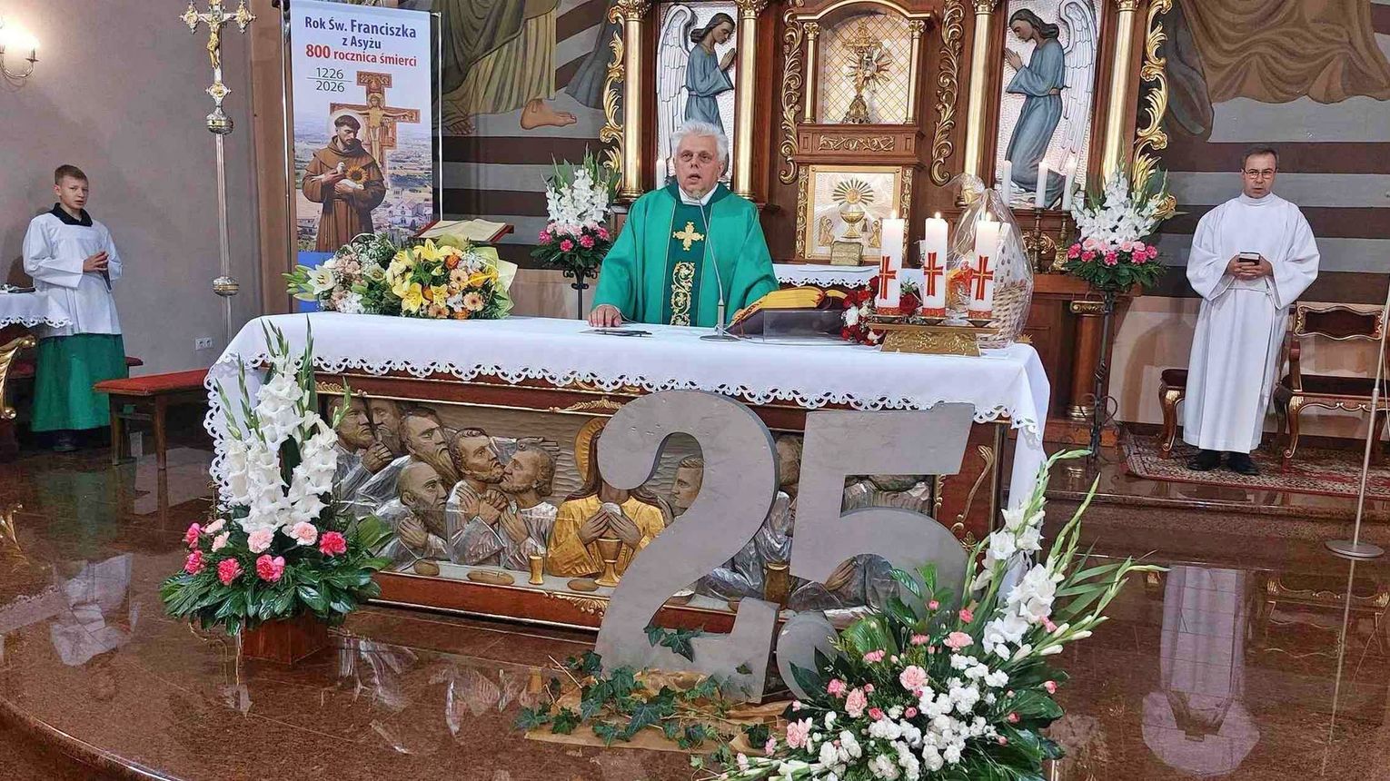 Jubileusz 25-lecia posługi ks. Bernarda Moci w Ostrożnicy