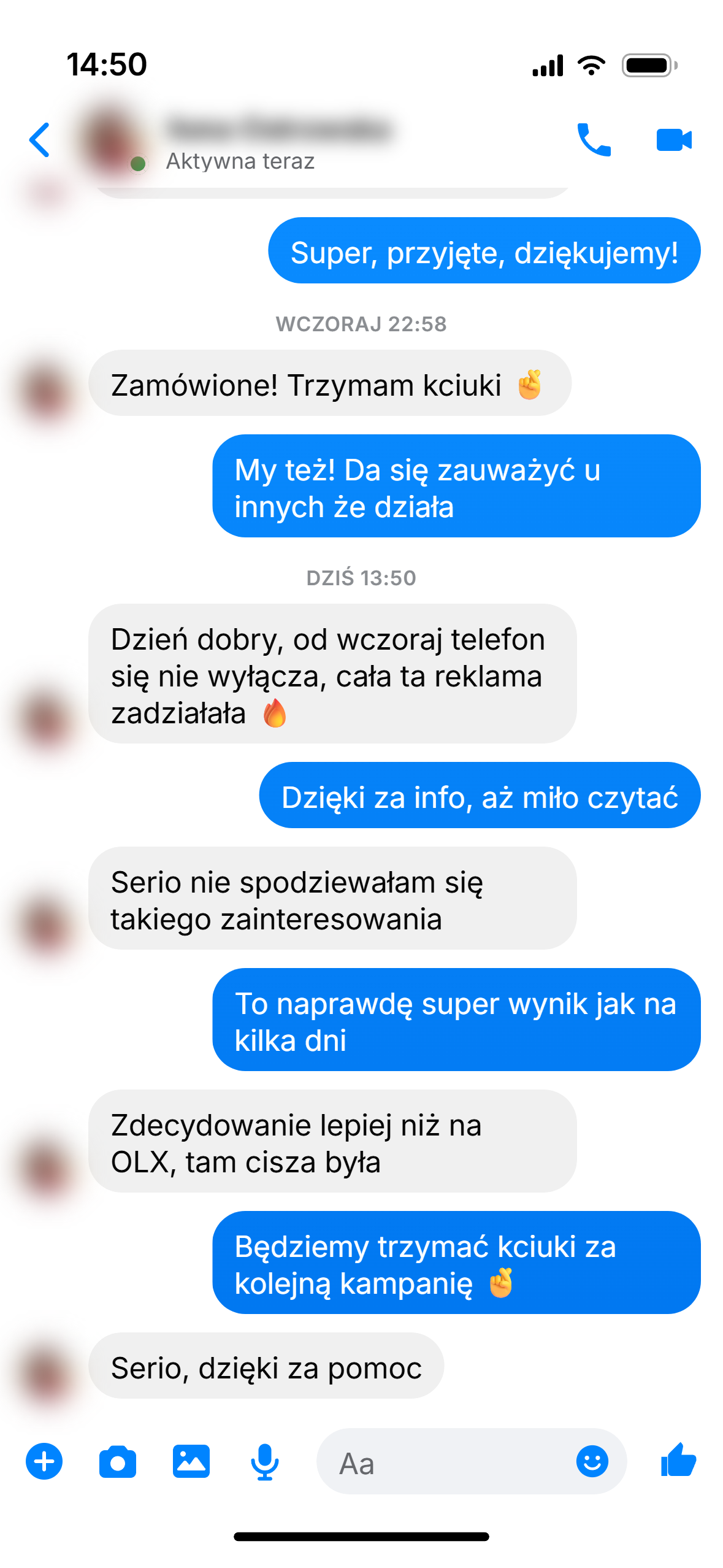 Rozmowa z klientem 1