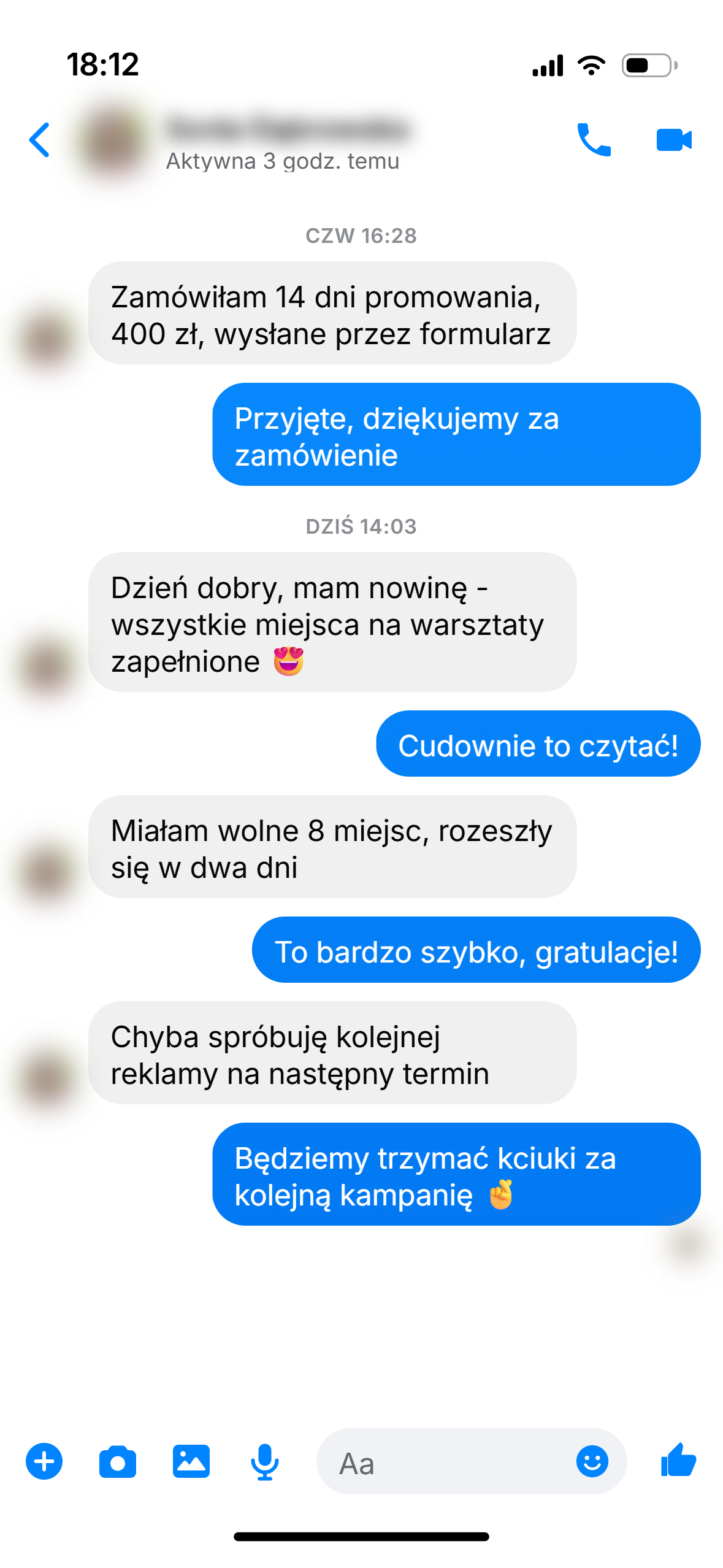 Rozmowa z klientem 8
