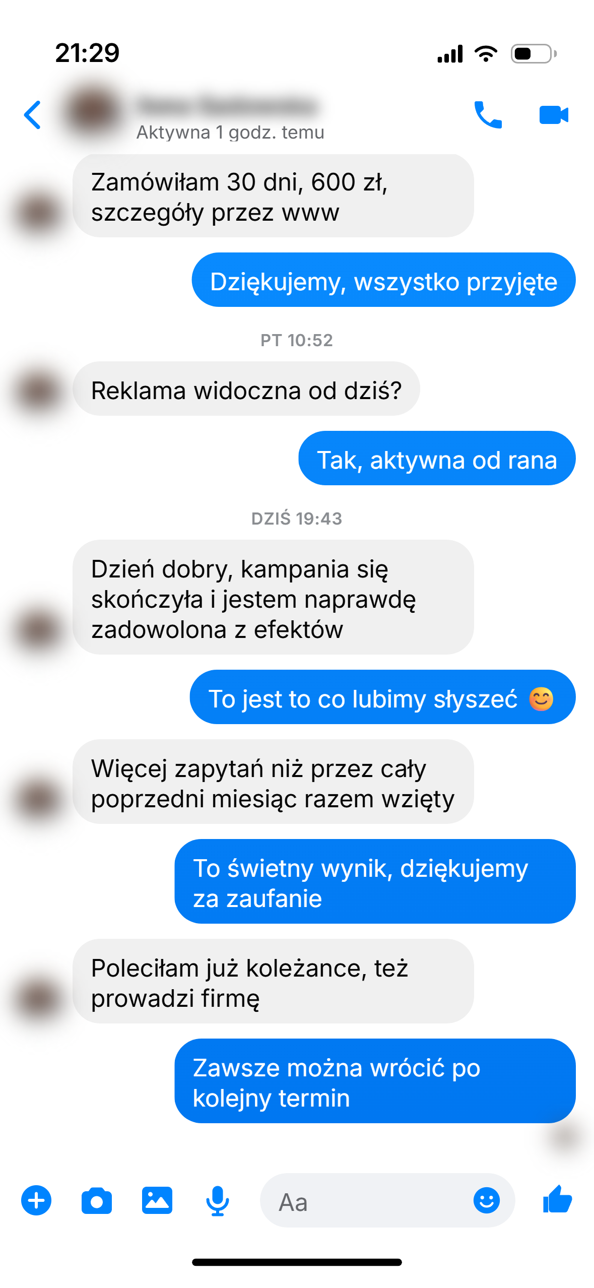 Rozmowa z klientem 10