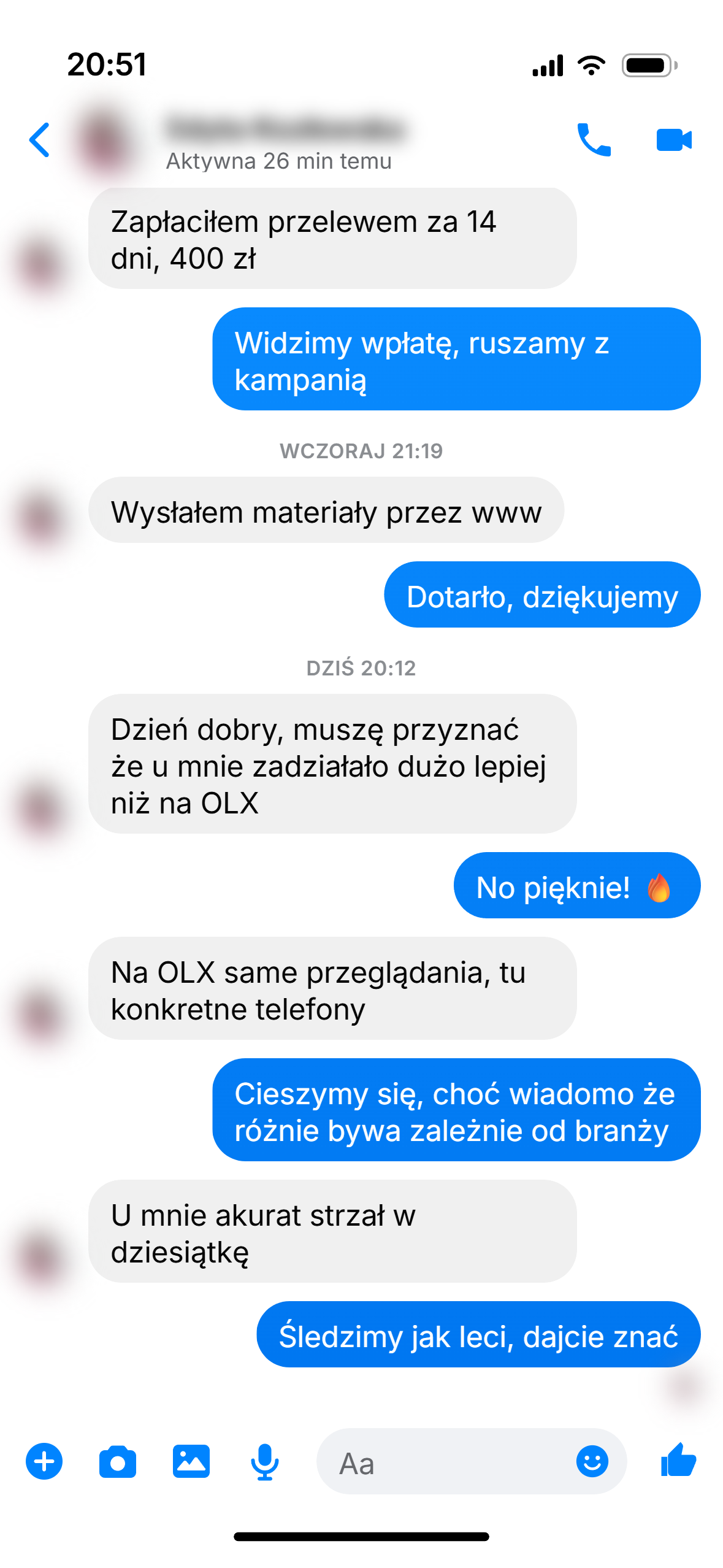 Rozmowa z klientem 14