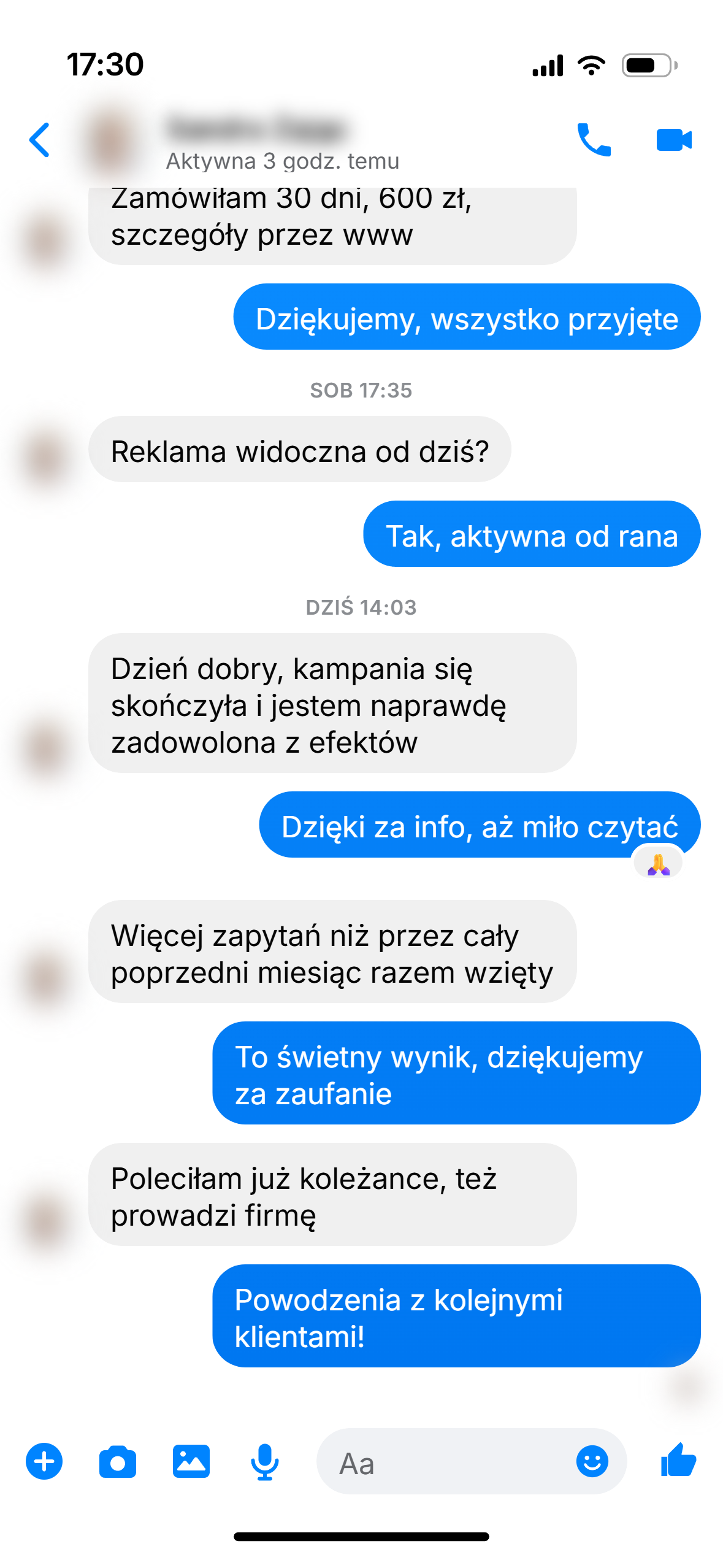 Rozmowa z klientem 30