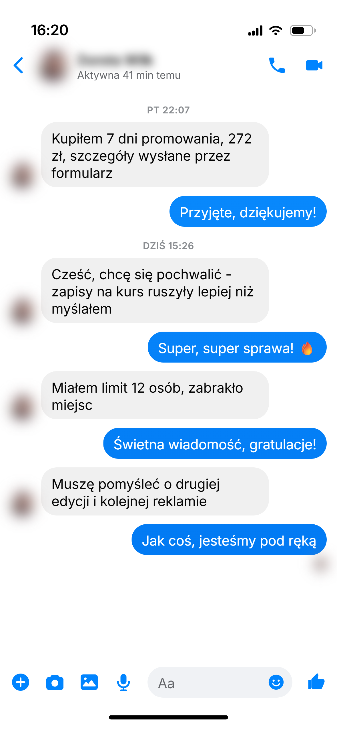 Rozmowa z klientem 39