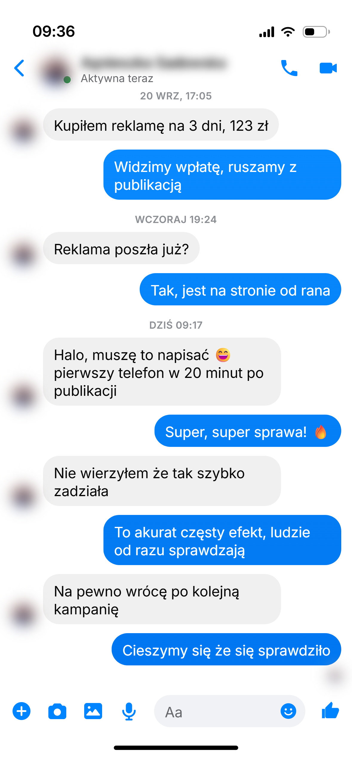 Rozmowa z klientem 42