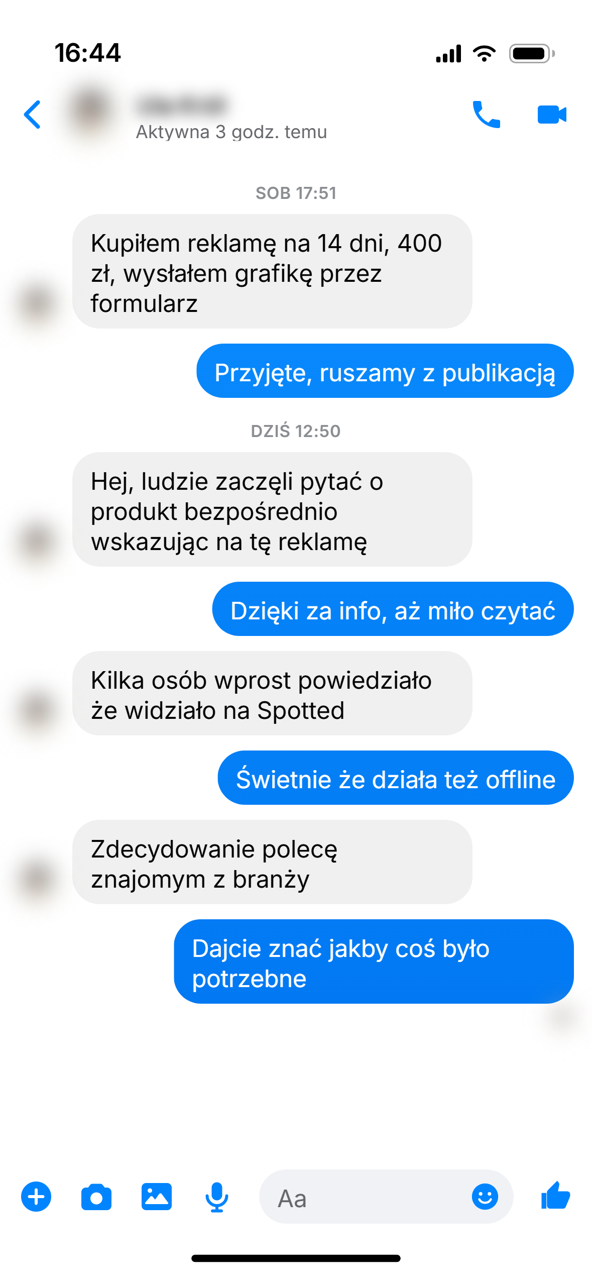 Rozmowa z klientem 46